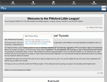 Tablet Screenshot of pittsfordlittleleague.org